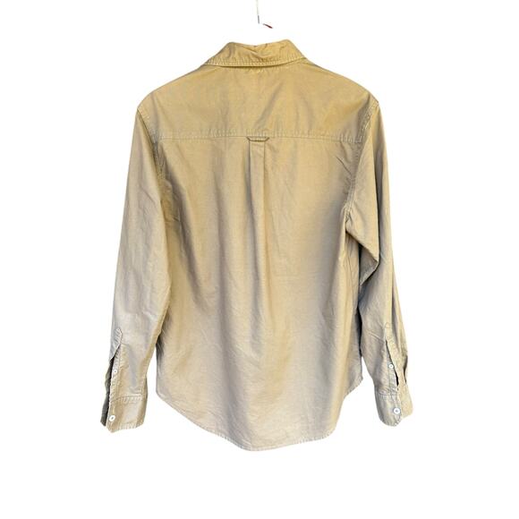 Artful Dodger Olive Green The Bronson Oxford Long Sleeve Button Down - M - Picture 3 of 8